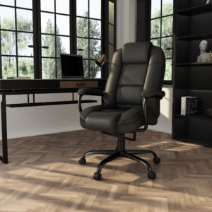 Brooks Furniture black wide office chair
