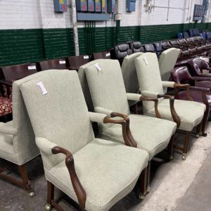 Brooks Furniture beige fabric chairs