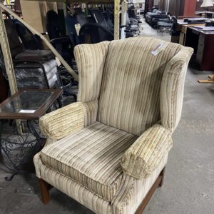 Brooks Furniture striped fabric chair