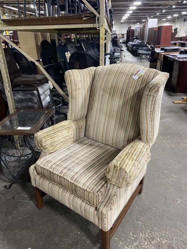 Brooks Furniture striped fabric chair