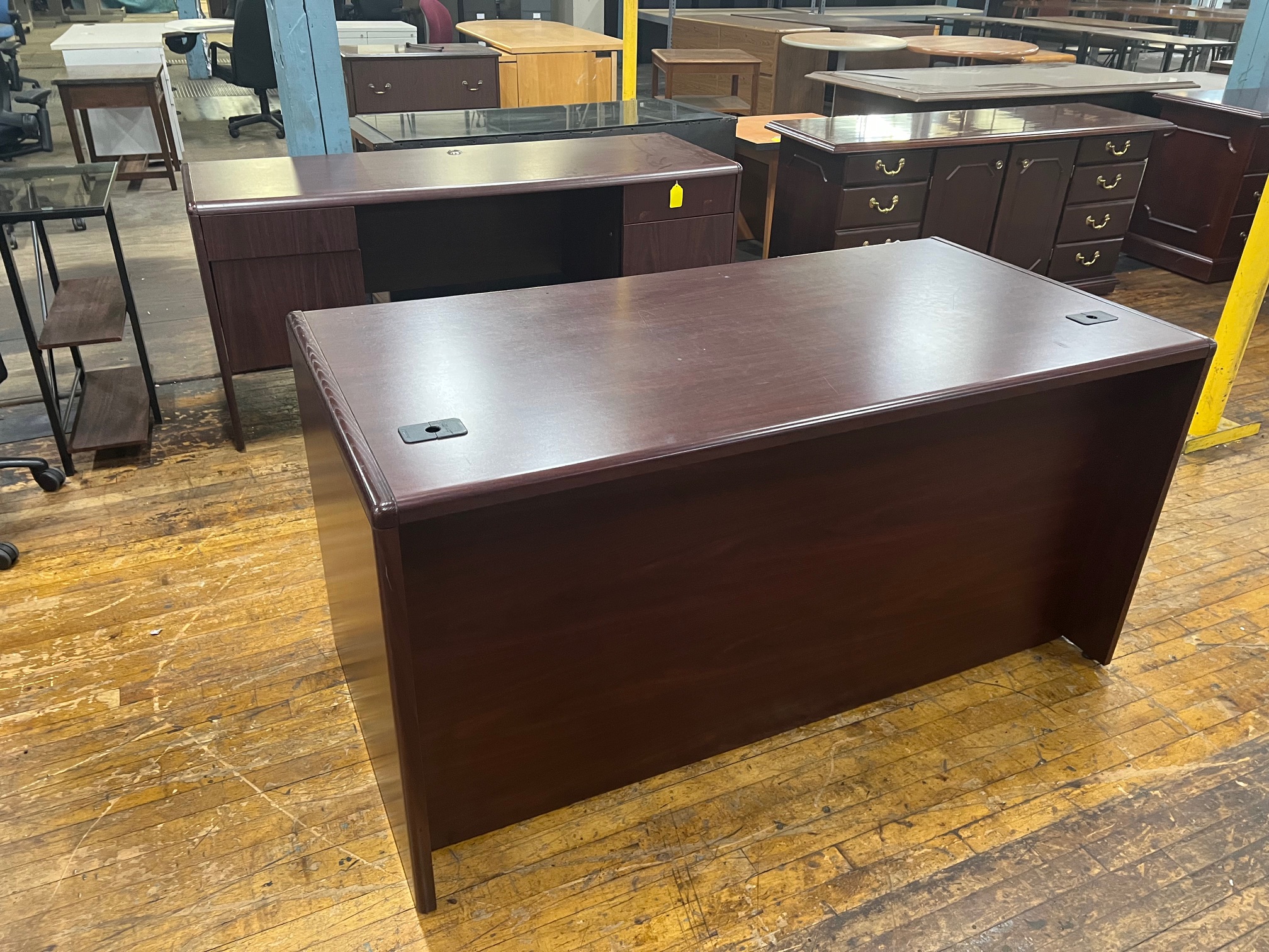 HON Desk and Credenza Set